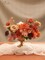 Burnt Orange Fall Artificial Flowers Set, Silk Roses & Peonies DIY Floral Arrangement Kit for Wedding Bouquet, Centerpieces, Cake Flowers, Baby Shower & Home Autumn Decor